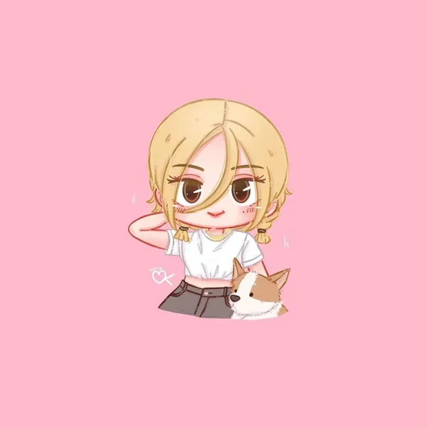 Ảnh Blackpink chibi Rose cực đáng yêu