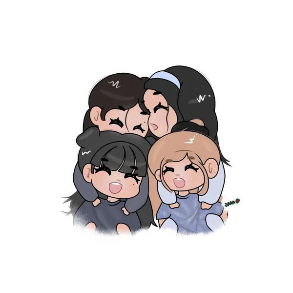 Ảnh Blackpink chibi cute dễ vẽ