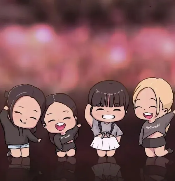 Ảnh Blackpink chibi ngộ nghĩnh đáng yêu