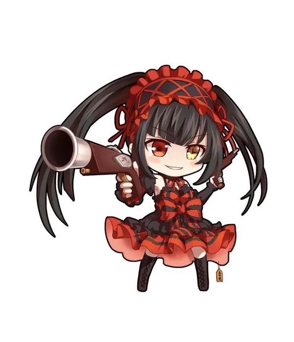 Ảnh Kurumi chibi cầm súng ngầu