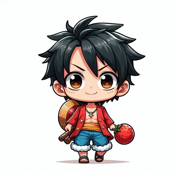 Ảnh Luffy chibi siêu ngầu