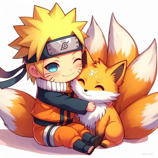 Ảnh Naruto chibi cửu vĩ đẹp