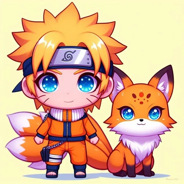 Ảnh Naruto chibi cửu vĩ