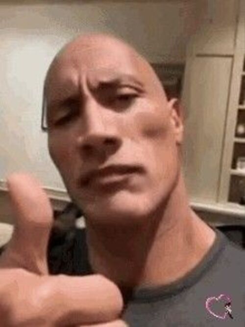 Ảnh The Rock meme biểu cảm hài hước