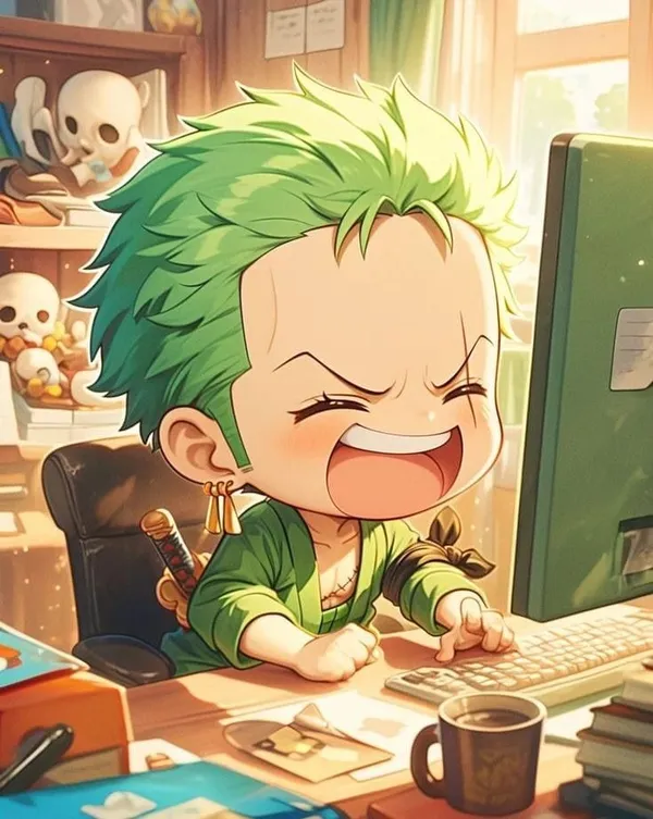 Ảnh Zoro chibi ngộ nghĩnh