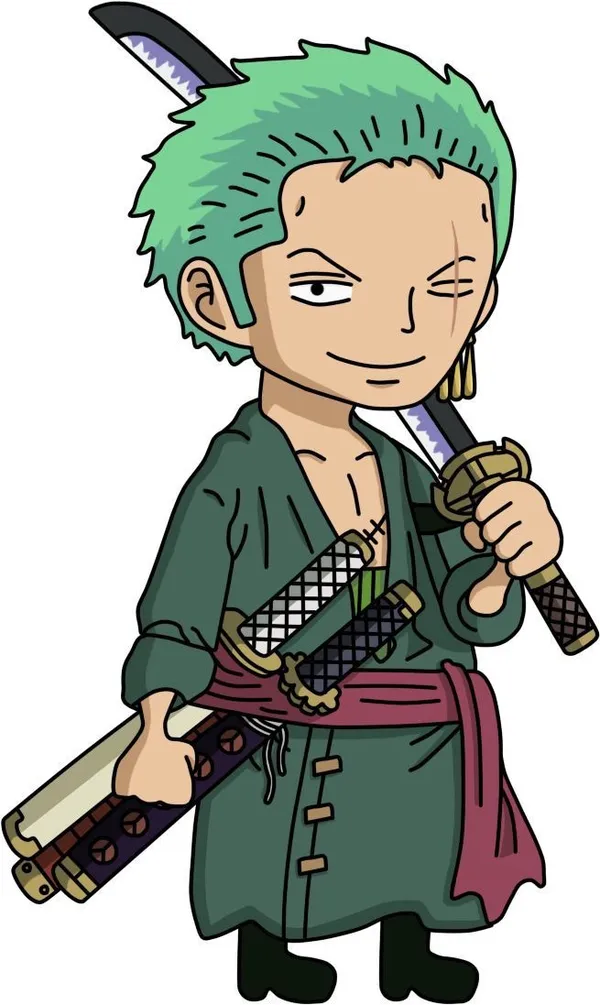 Ảnh Zoro chibi siêu ngầu ngầu