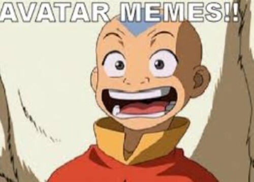 Ảnh avatar meme Aang cười tít mắt