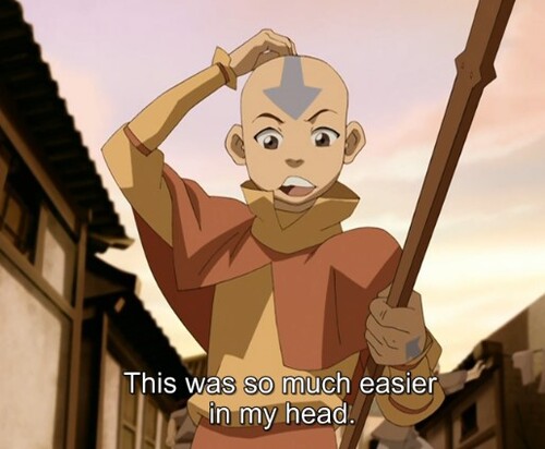 Ảnh avatar meme khi Aang bất ngờ