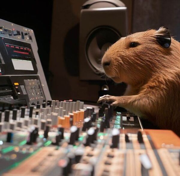 Ảnh capybara meme anime kiểm tra mic