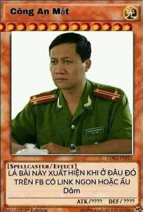 Ảnh lá bài meme công an