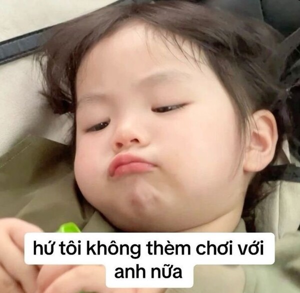 Ảnh meme dỗi dễ thương