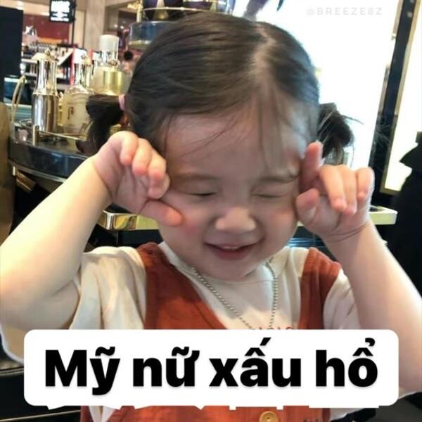 Ảnh meme em bé hàn quốc có chữ