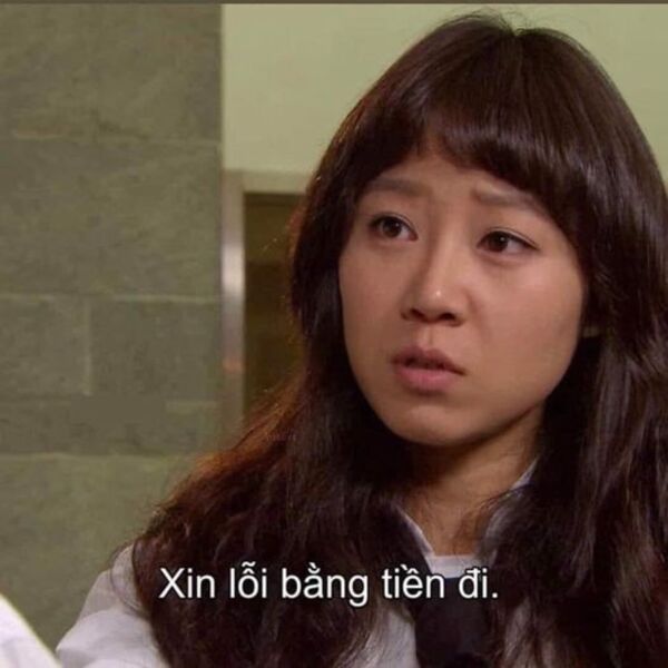 Ảnh meme xin lỗi bằng tiền đi