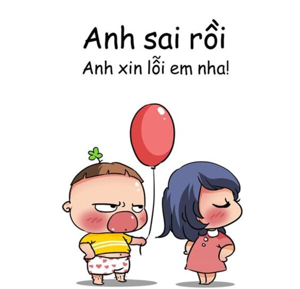 Ảnh meme xin lỗi đi