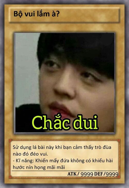 Ảnh thẻ bài meme đánh thẳng tâm lý đối thủ