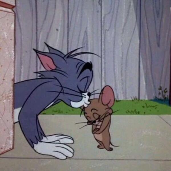 Ảnh tom and jerry meme yêu thương nhau