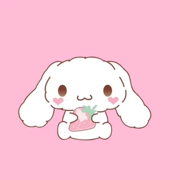 Avatar Cinnamoroll chibi ôm dâu tây cute