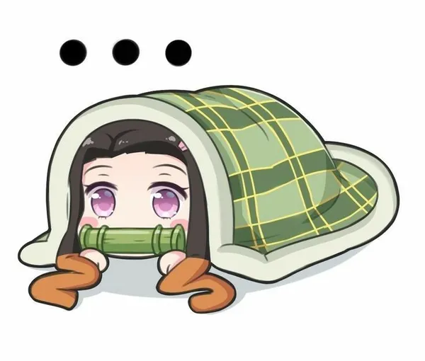 Avatar Nezuko chibi chùm chăn cute