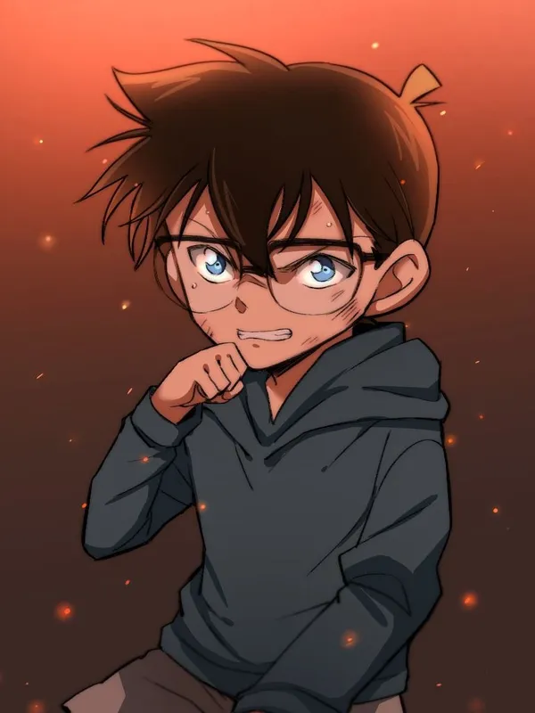 Avatar ảnh Conan chibi dễ vẽ