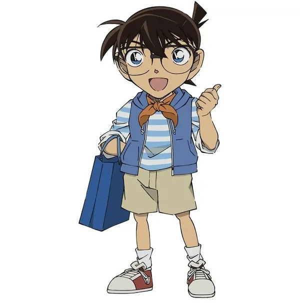 Avatar ảnh Conan chibi xách cặp dễ thương