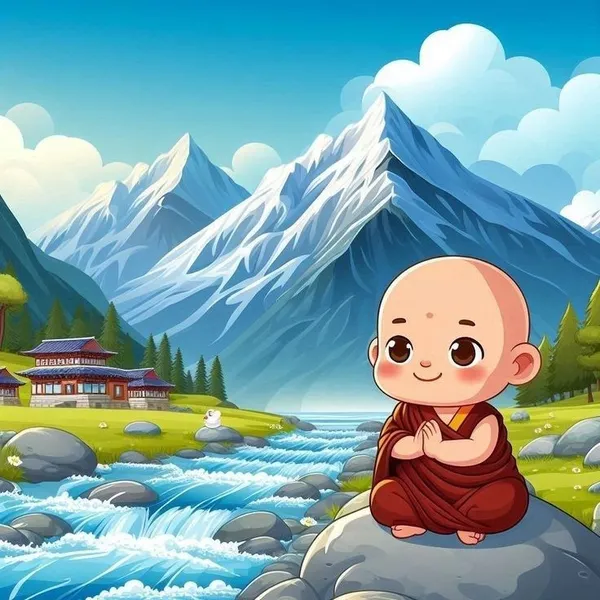 Avatar ảnh chú tiểu chibi ngộ ngĩnh