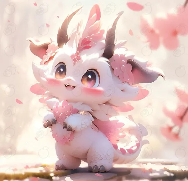 Avatar ảnh rồng con chibi cute dễ thương