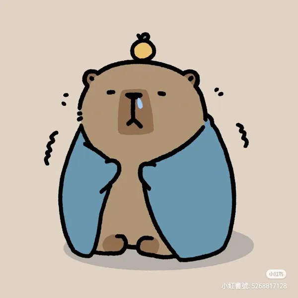 Hình Capybara chibi cute dễ thương