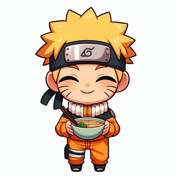 Hình Naruto chibi bê bát mỳ