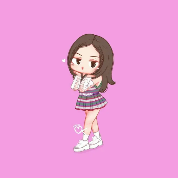 Hình ảnh Blackpink chibi Jennie cá tính đáng yêu