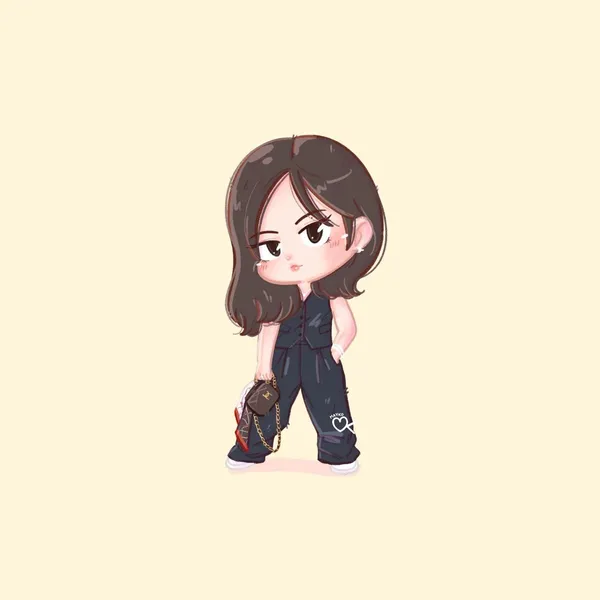 Hình ảnh Blackpink chibi Jennie cute siêu ngầu