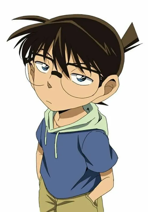 Hình ảnh Conan chibi suy tư