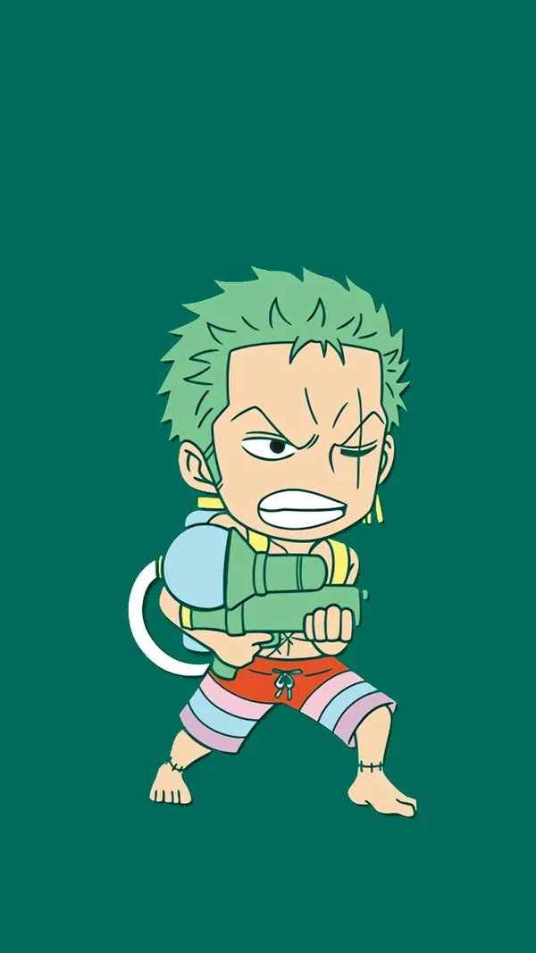 Hình ảnh Zoro chibi tinh nghịch