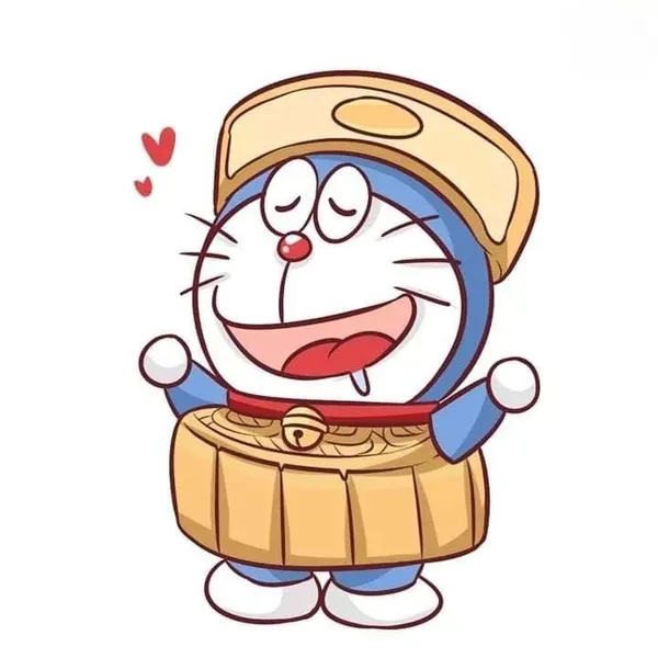 Hình bánh nướng Doraemon chibi