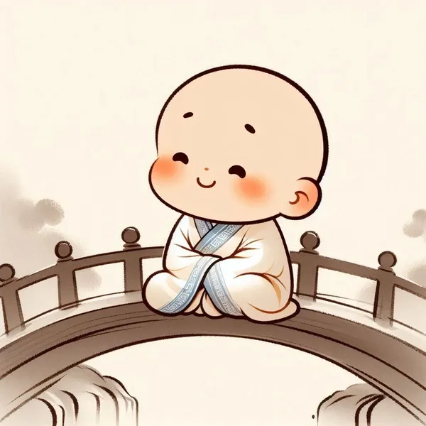 Hình chú tiểu chibi dễ thương