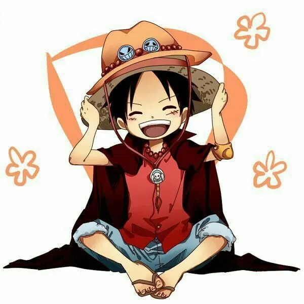 Luffy chibi cười tươi dễ thương