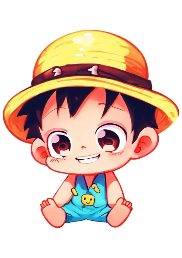 Luffy chibi đáng yêu dễ vẽ