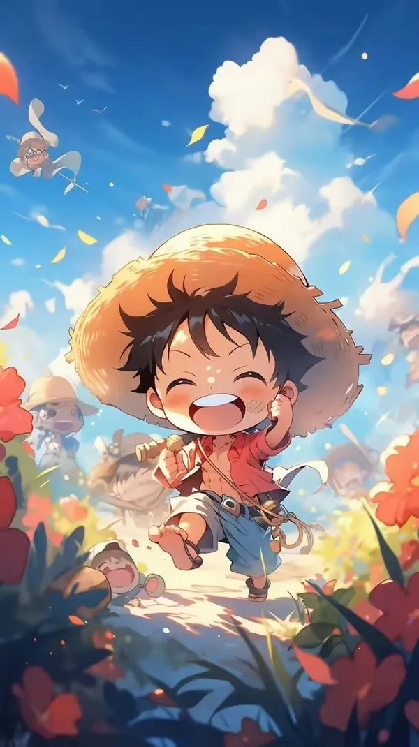 Luffy chibi lúc nhỏ 3d đẹp nhất