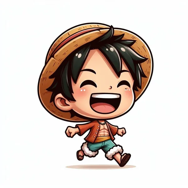 Luffy chibi ngộ nghĩnh dễ thương