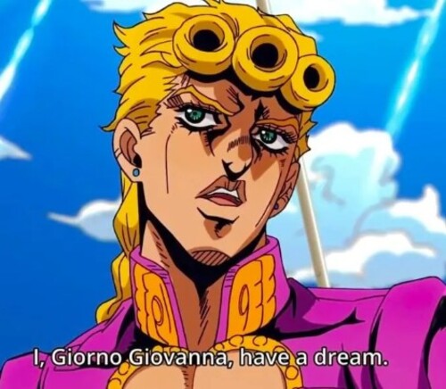 Ảnh Jojo meme Giorno siêu cấp