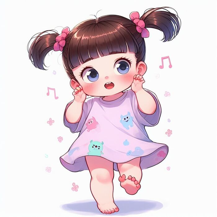 Ảnh bé gái chibi xinh xắn