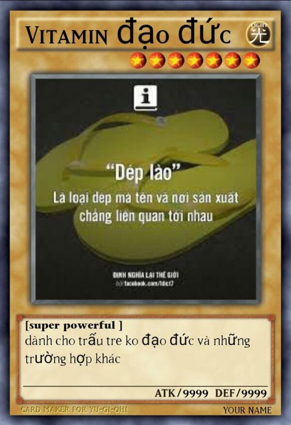 Ảnh lá bài uno meme tông lào thần trưởng