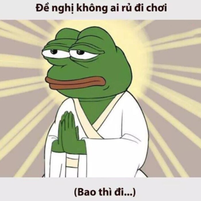 Ảnh meme hết tiền troll bạn bè