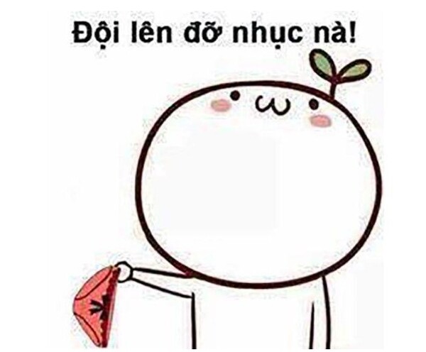 Ảnh meme này đội quần lên cho đỡ nhục