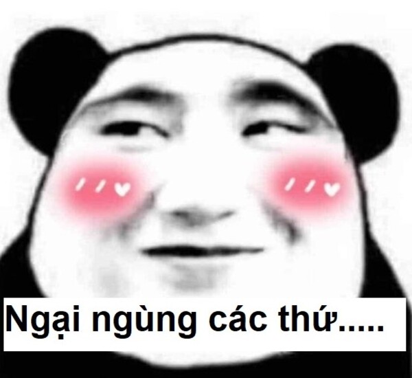 Ảnh meme ngại với nụ cười ngượng ngùng