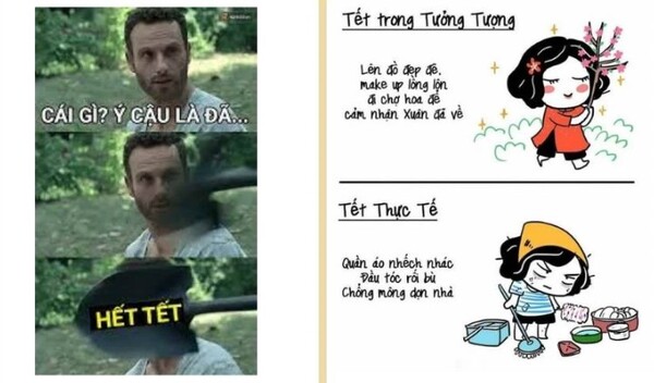 Ảnh meme tết chân thực nhất