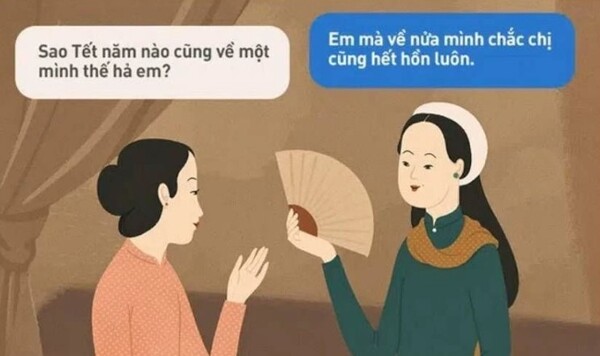 Ảnh meme tết dành cho chị em chưa chồng