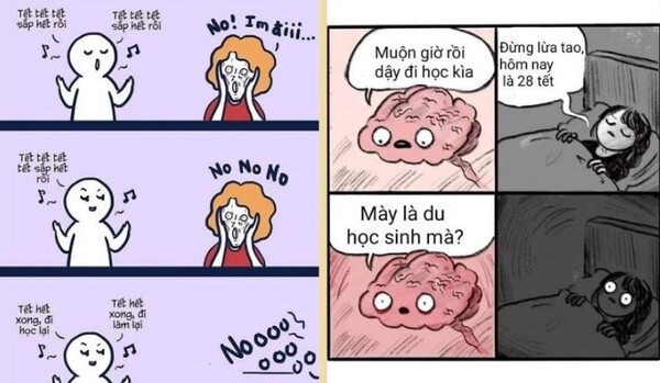 Ảnh meme tết hài về học sinh