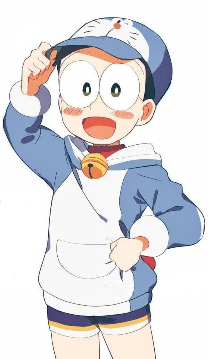 Ảnh nobita chibi hóa thân thành doraemon