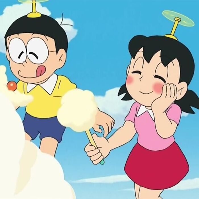 Ảnh nobita và shizuka chibi cute