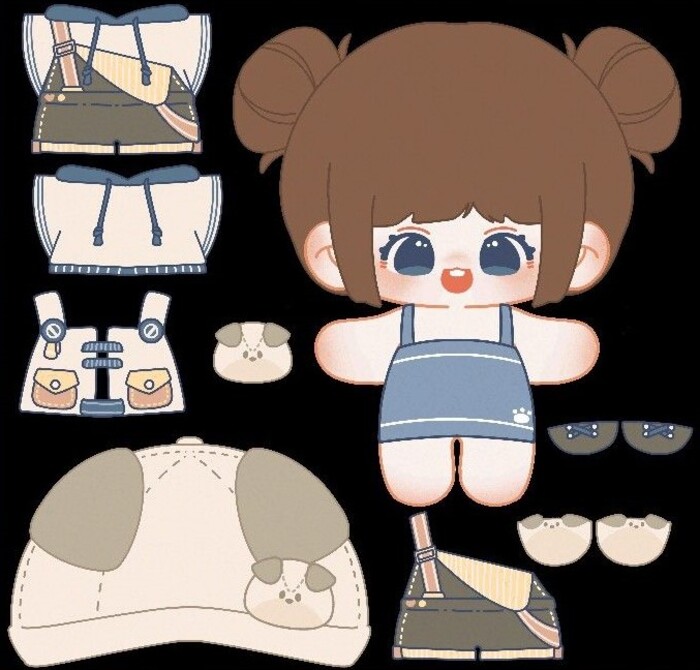 Ảnh paper doll chibi anime